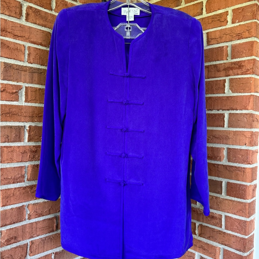 Vibrant Blue Long Sleeve Top